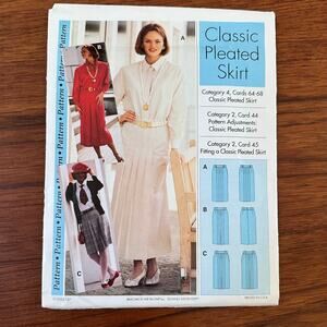 UNCUT Sewing Step-By-Step Pattern Classic Pleated Skirt Sizes 4-22